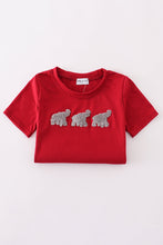 Load image into Gallery viewer, Alabama elephant french knot top